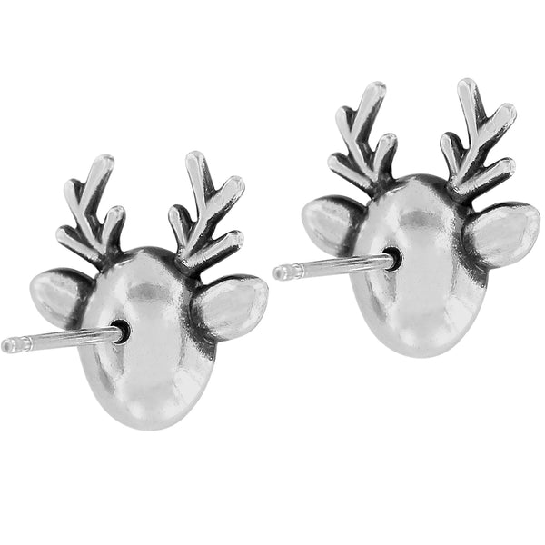Reindeer Glitz Red Mini Post Earrings
