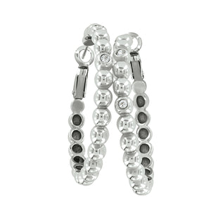 Twinkle Granulation Large Hoop Earrings