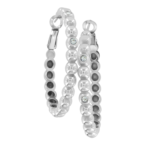 Twinkle Granulation Large Hoop Earrings