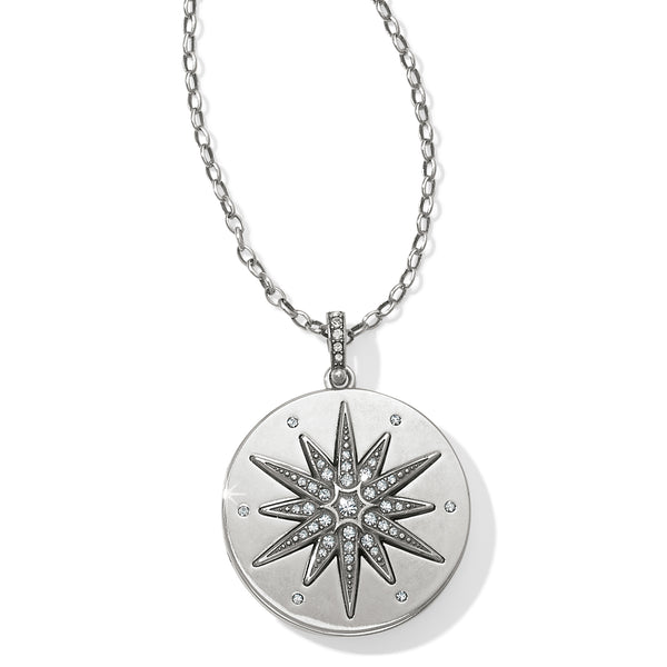 Contempo Ice Starburst Convertible Locket Necklace