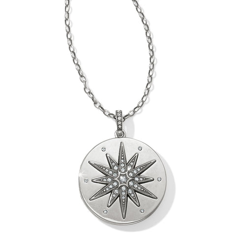 Contempo Ice Starburst Convertible Locket Necklace