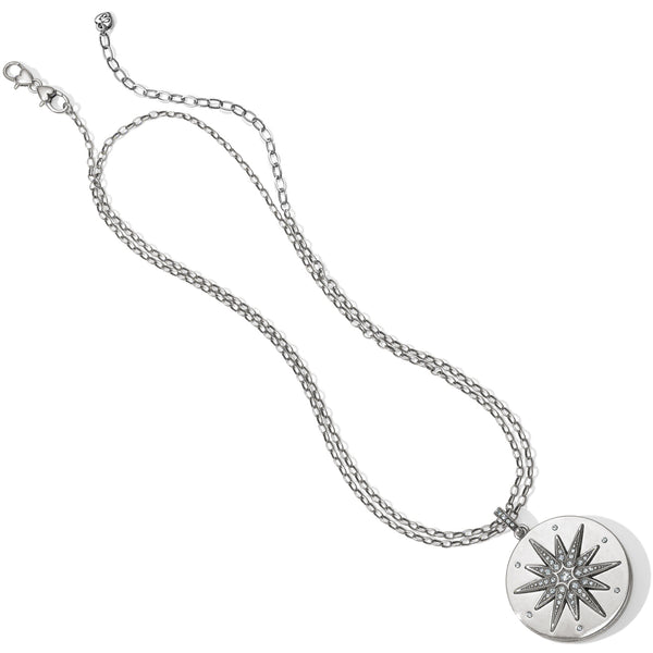 Contempo Ice Starburst Convertible Locket Necklace