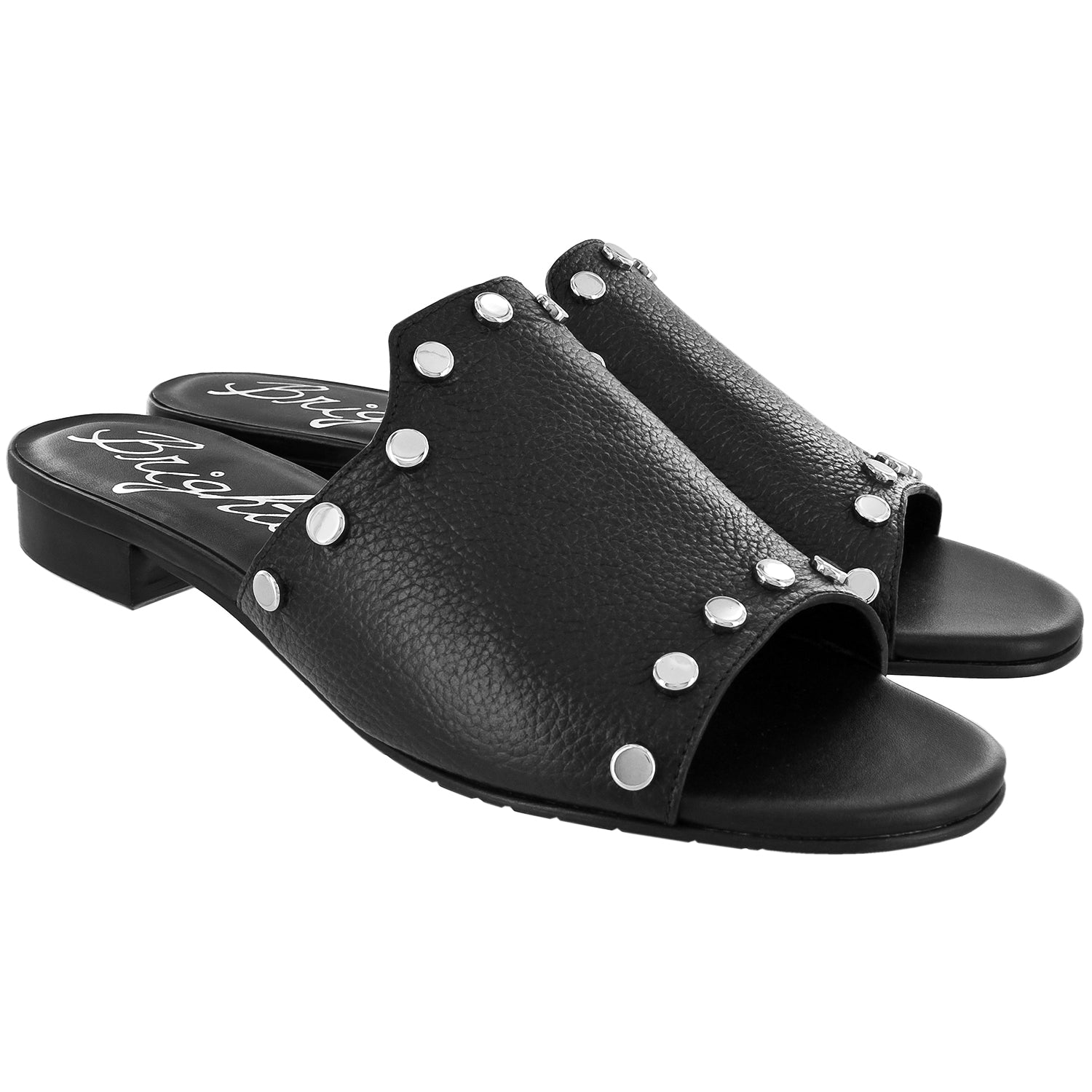 Night Studded Sandals-Black