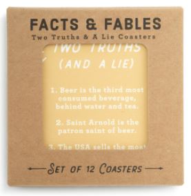 Party Games Coaster Set - Truths & Lies