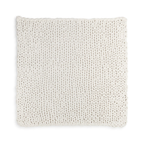 Chunky Knit Blanket - Cream - Comfort Accessory